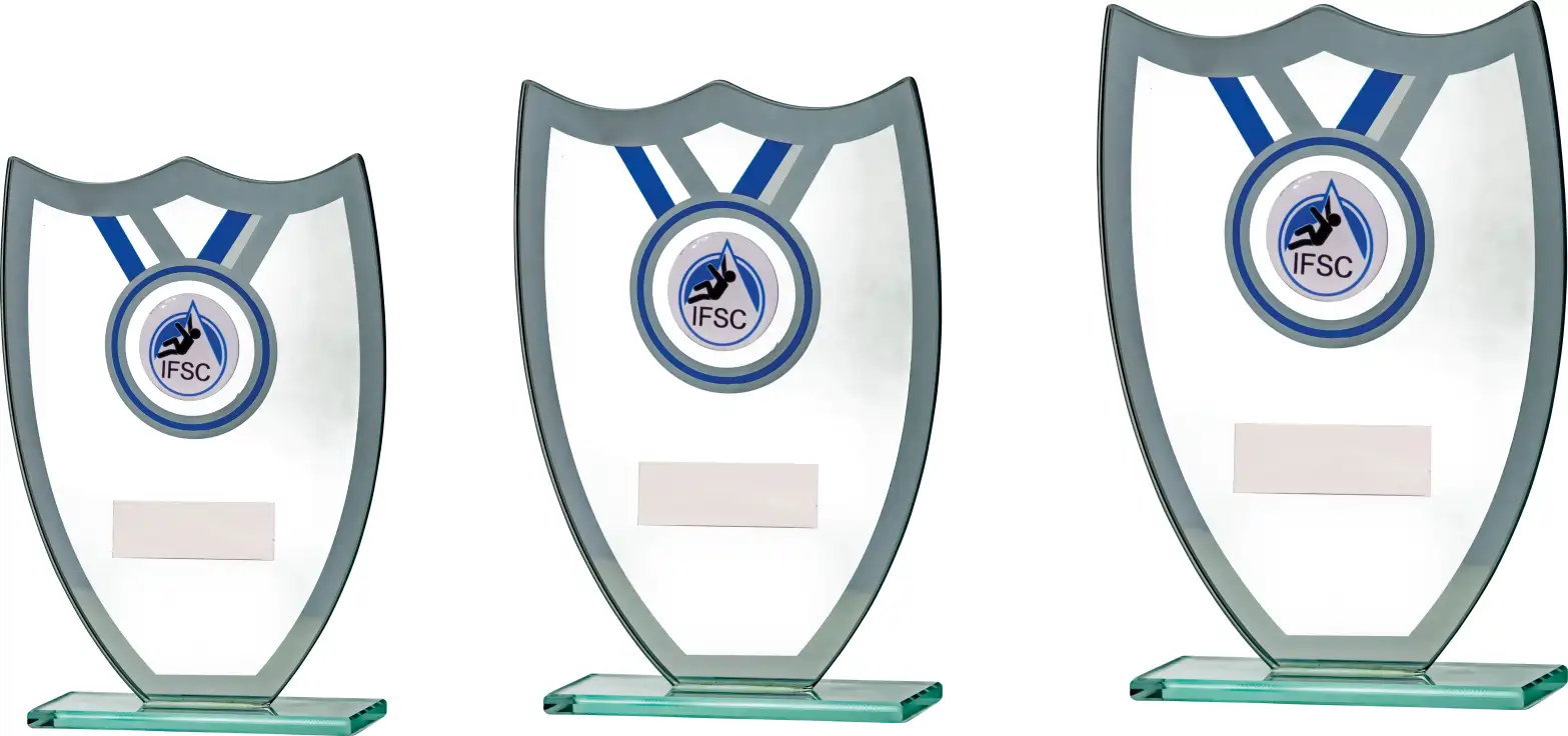 Budget 5mm Thick Glass Trophy Takes Centre GP175 Series